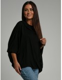 Multifunctional dress/tunic/hoodie 3 in 1 black FG620